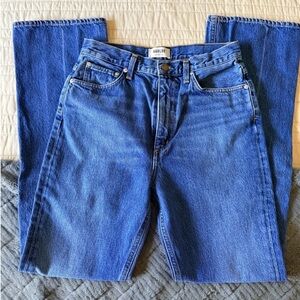 Agolde Woman’s high rise flare Blue Denim Jeans